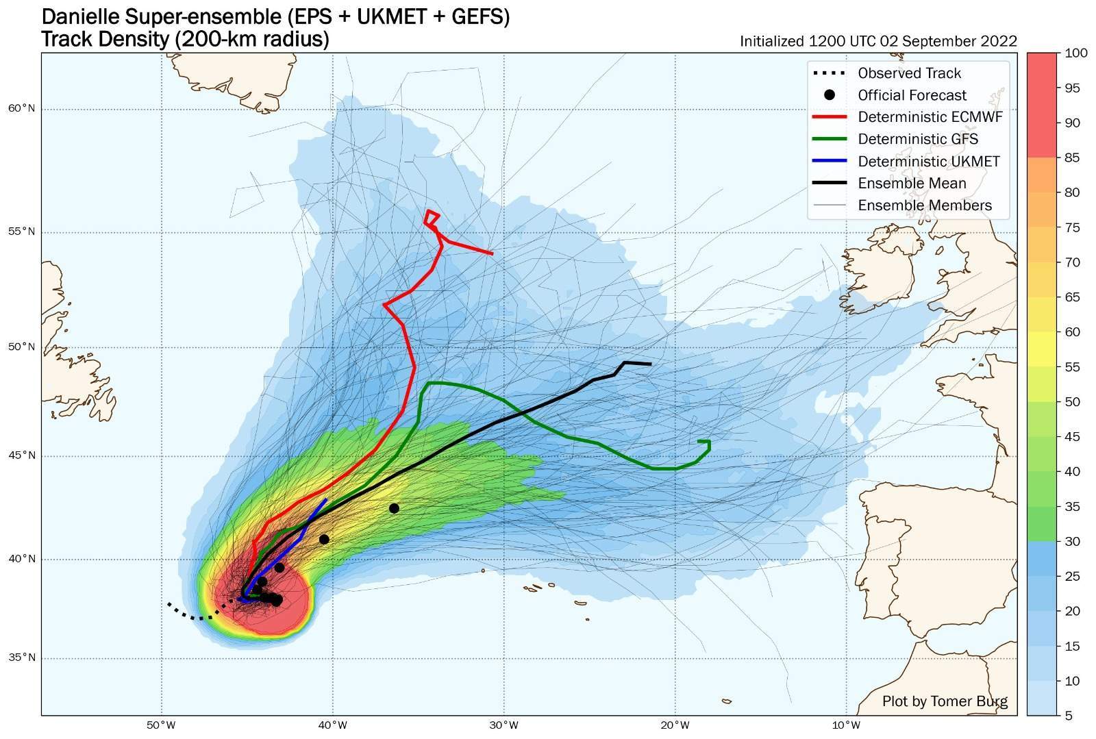 Meteonews Hurrikan Danielle Zieht Richtung Westeuropa Stellt Aber