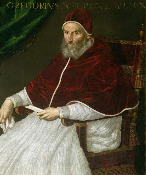 Abb. 1: Papst Gregor XIII. (1502-1585), Bildquelle: Wikipedia