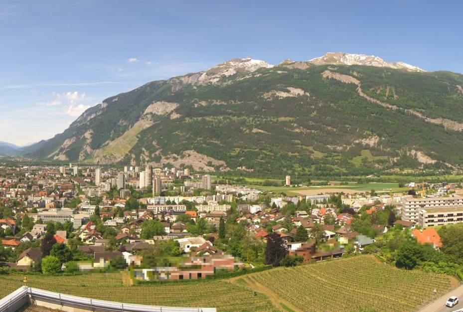 Abb. 2: Chur, die Stadt am Alpenrhein (Quelle: roundshot)