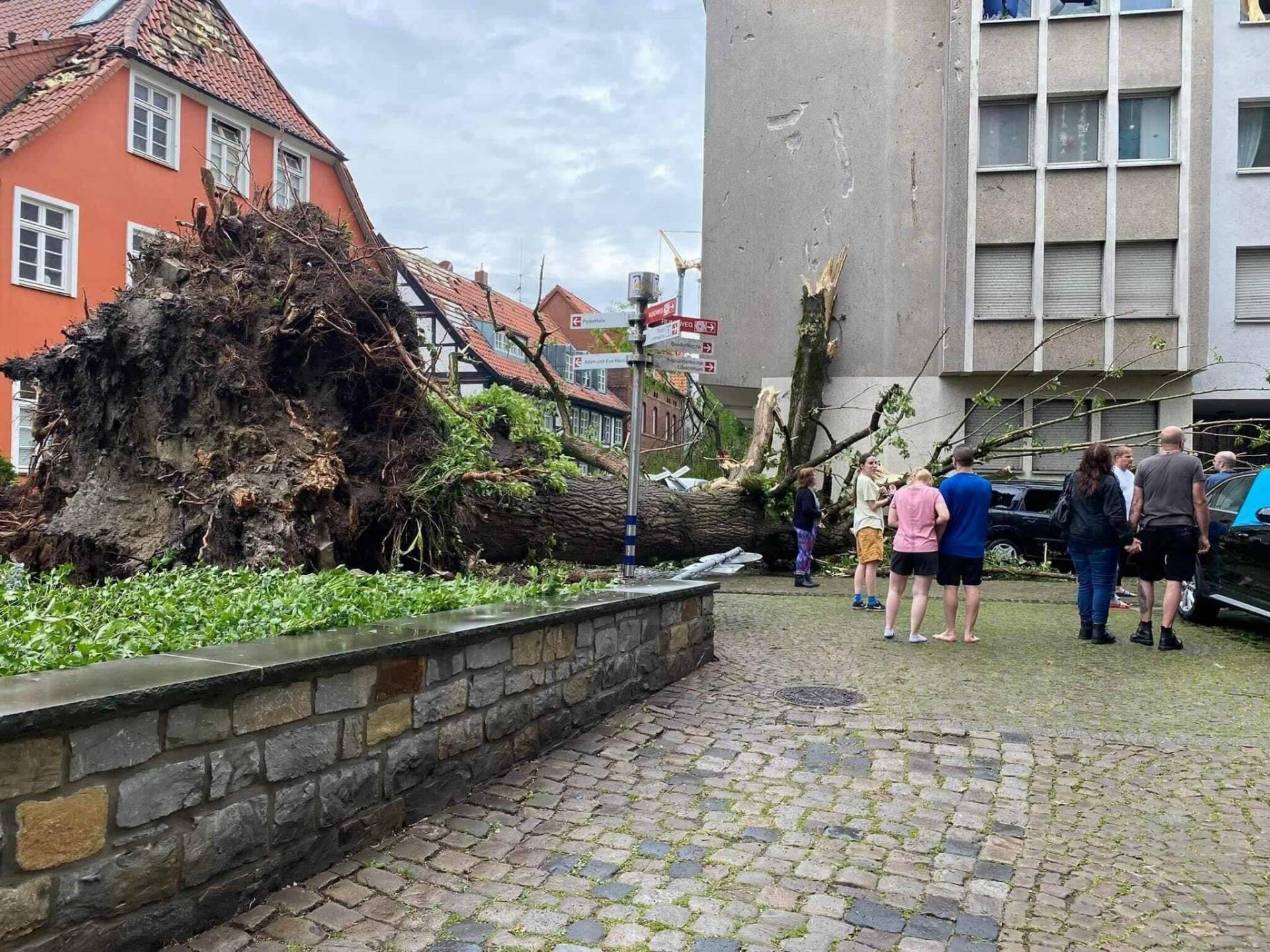 Fig. 1: Dégâts à Paderborn (Photo RP Online)