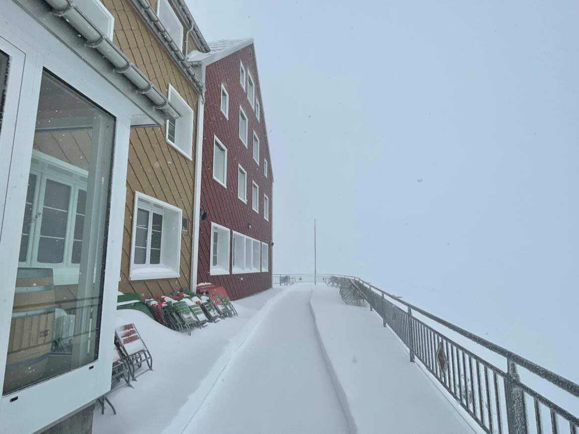Abb. 2: Schnee am 17. September beim Berggasthaus Alter Säntis