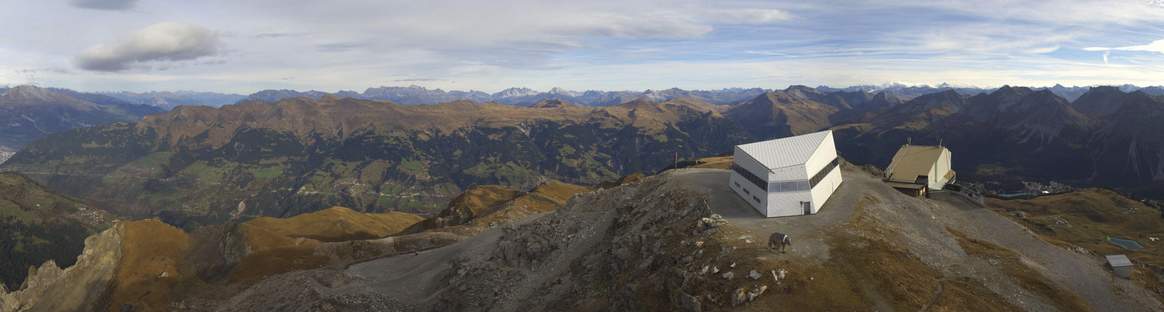 Abb. 1: Roundshot-Kamera vom Weisshorn auf 2650 m in Arosa von heute Morgen