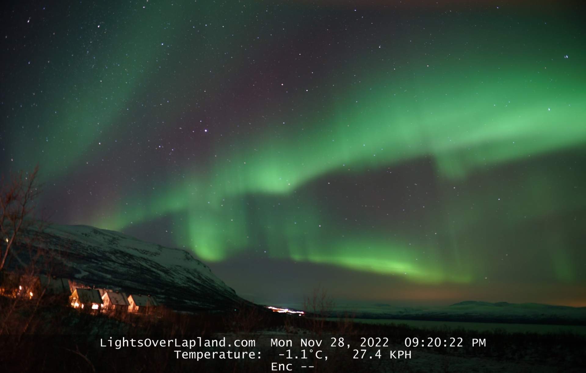 Abb. 1: Aurora borealis in Abisko, Lapland, Schweden - Foto: @LiveAuroraNetw1