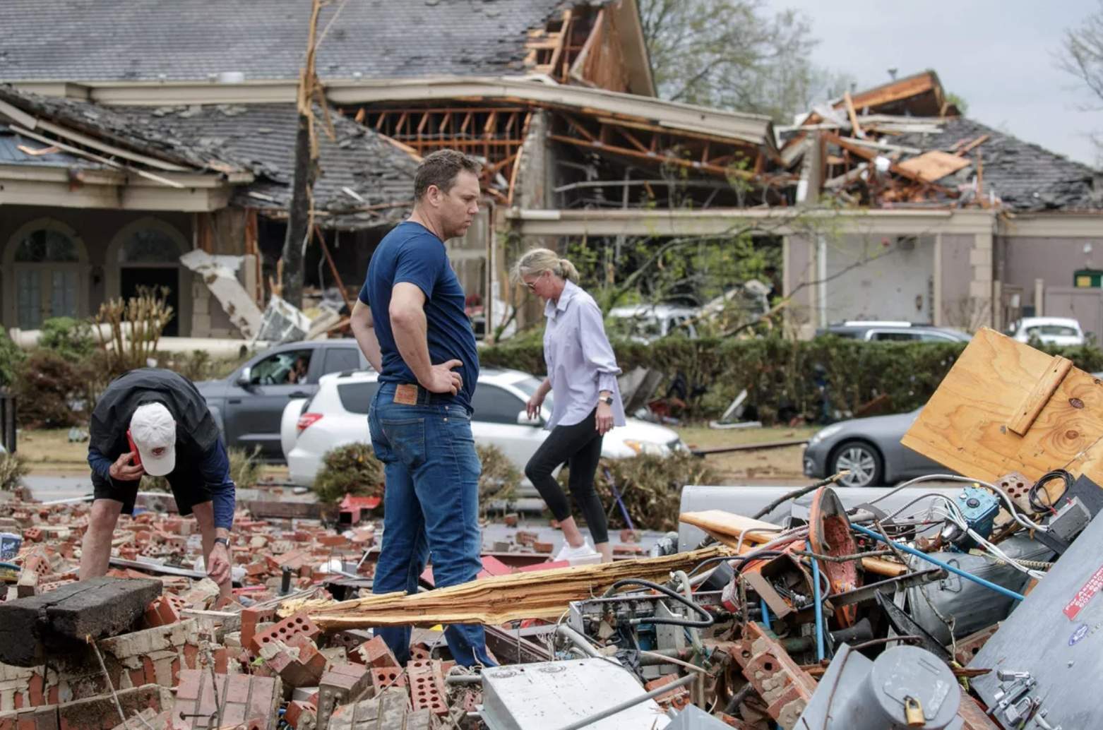 Little Rock dévasté, Arkansas, le 31 mars 2023; Source: BENJAMIN KRAIN / AFP