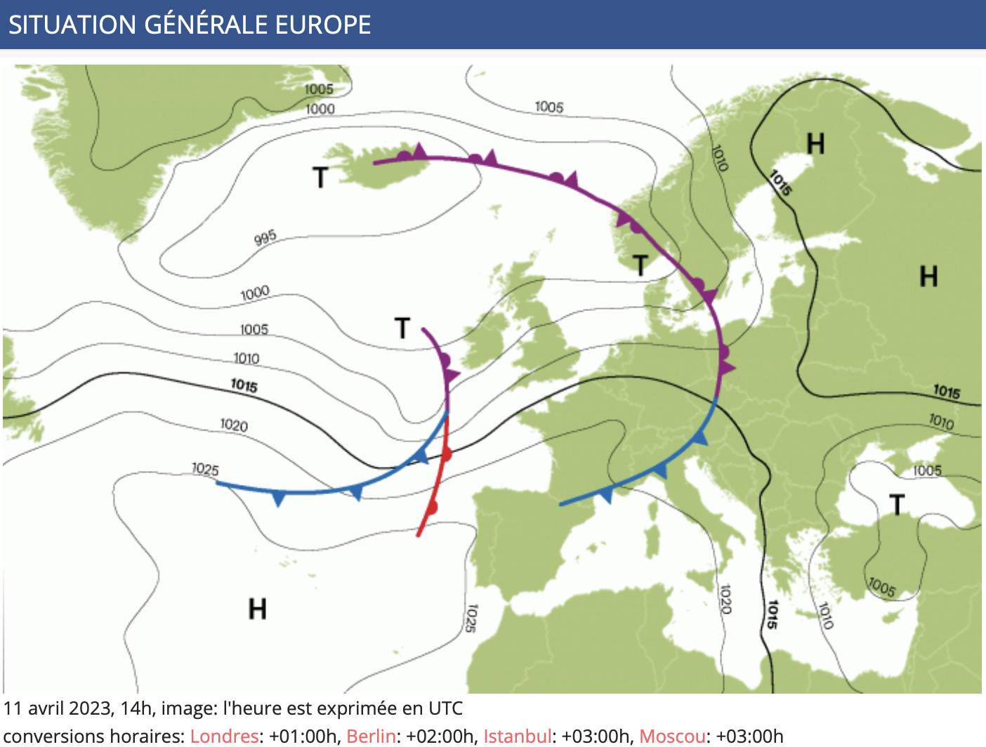 Fig. 2: Situation générale; Source: MeteoNews