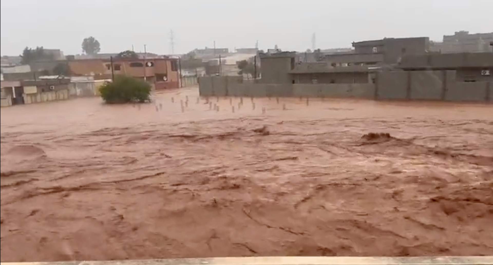 Fig. 1: Inondations en Libye ; Source: @ChaudharyParvez via Twitter