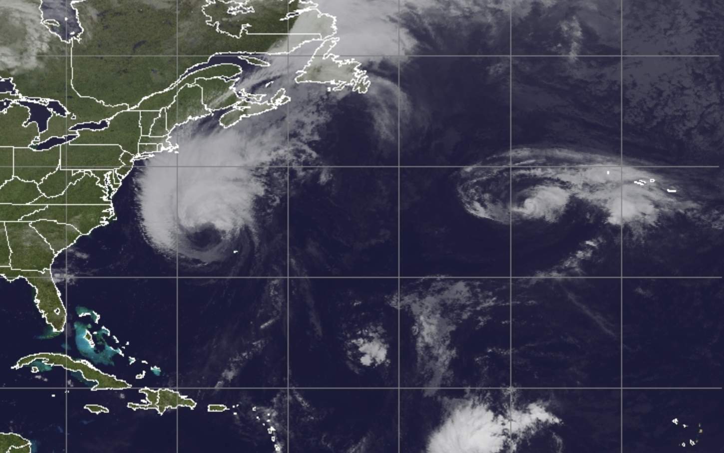 Fig. 1: Situation cyclonique dans l'Atlantique ce 15 septembre 2023; Source: CIMSS