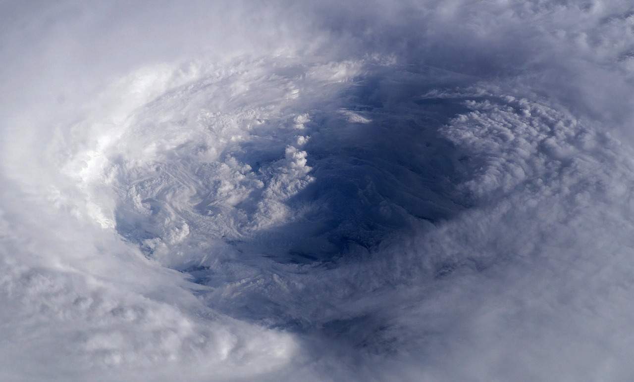 Fig. 3: Eye of Hurricane Isabel (2003) and the surrounding Eyewall; Source: pixabay