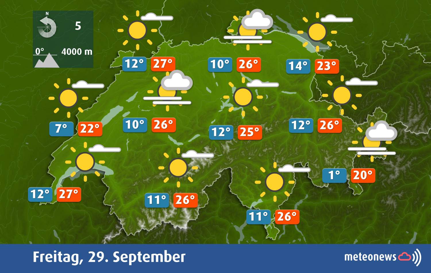 Fig. 2: Weather tomorrow Friday; Source: MeteoNews